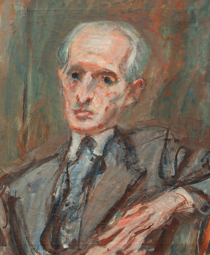 Portret Tuwima namalowany przez Menkesa