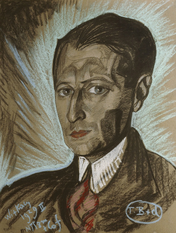 Portret Tuwima namalowany przez Witkacego